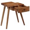 Mounds Bedside Table Solid Acacia Wood 45x32x55 cm