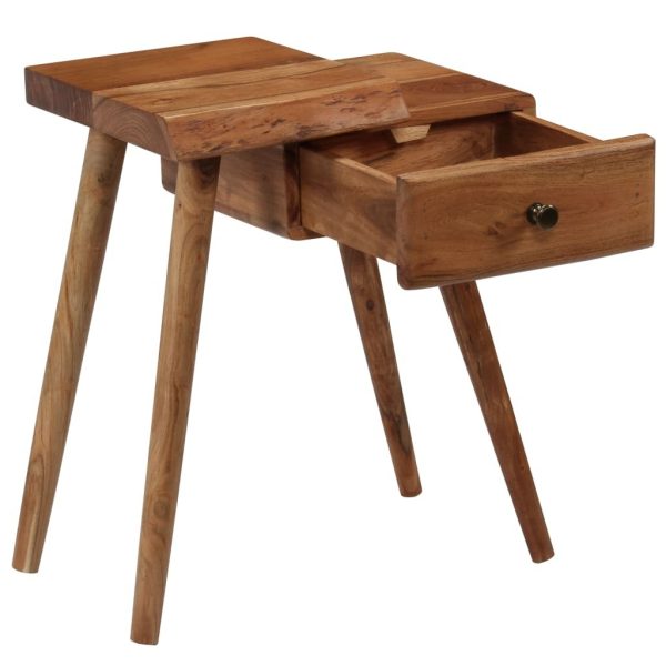 Mounds Bedside Table Solid Acacia Wood 45x32x55 cm