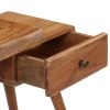 Mounds Bedside Table Solid Acacia Wood 45x32x55 cm