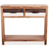 Console Table Solid Acacia Wood 86x30x75 cm