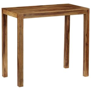 Bar Table Solid Sheesham Wood 118x60x107 cm