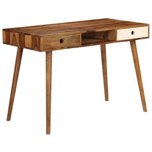 Writing Desk 110x55x76 cm Solid Sheesham Wood