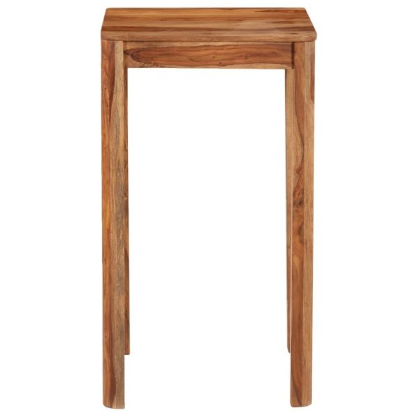 Bar Table Solid Sheesham Wood 60x60x107 cm