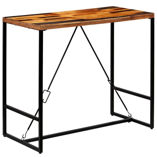 Bar Table Solid Reclaimed Wood 120x60x106 cm