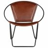 Chair Brown Real Leather