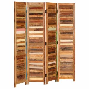 Greasley Room Divider Solid Reclaimed Wood 170 cm