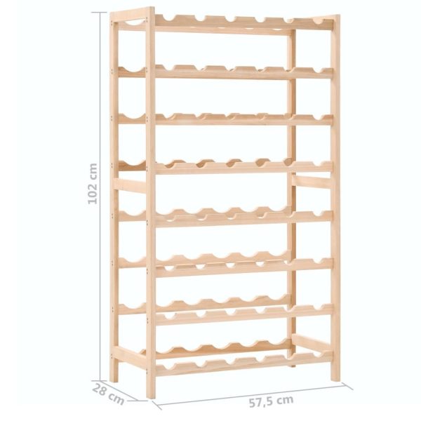 Wine Rack Cedar Wood 57,5x28x102 cm