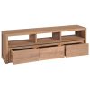 Denver TV Cabinet Solid Teak Wood with Natural Finish 120x30x40 cm