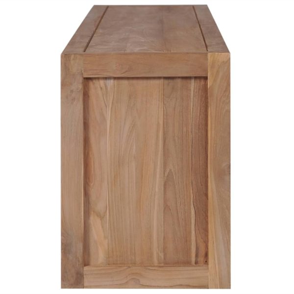 Denver TV Cabinet Solid Teak Wood with Natural Finish 120x30x40 cm