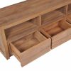 Denver TV Cabinet Solid Teak Wood with Natural Finish 120x30x40 cm