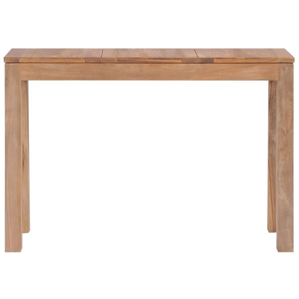 Console Table Solid Teak Wood with Natural Finish 110x35x76 cm