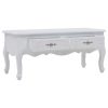 Coffee Table 100x50x46 cm White