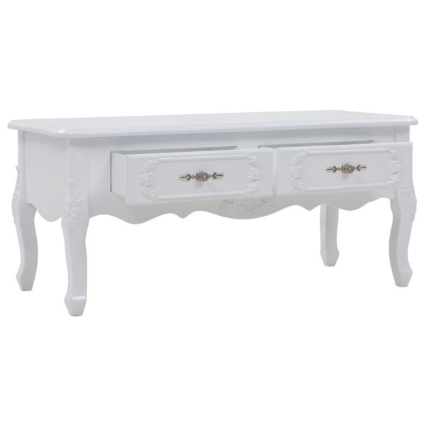 Coffee Table 100x50x46 cm White