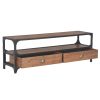 Oskaloosa TV Cabinet with 2 Drawers 120x30x40 cm Solid Pine Wood