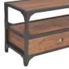 Oskaloosa TV Cabinet with 2 Drawers 120x30x40 cm Solid Pine Wood