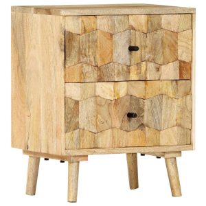 Bedside Cabinet 40x30x50 cm Solid Mango Wood