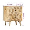 Bedside Cabinet 40x30x50 cm Solid Mango Wood