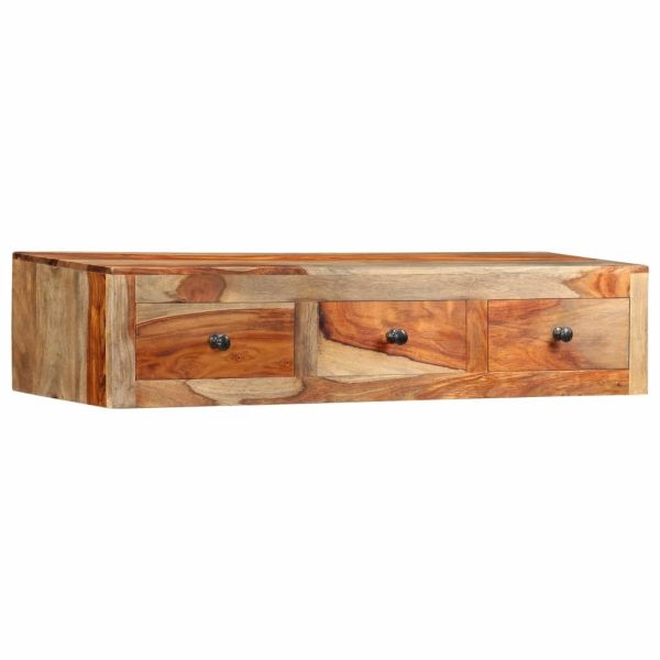 Wall Console Table 100x25x20 cm Solid Sheesham Wood