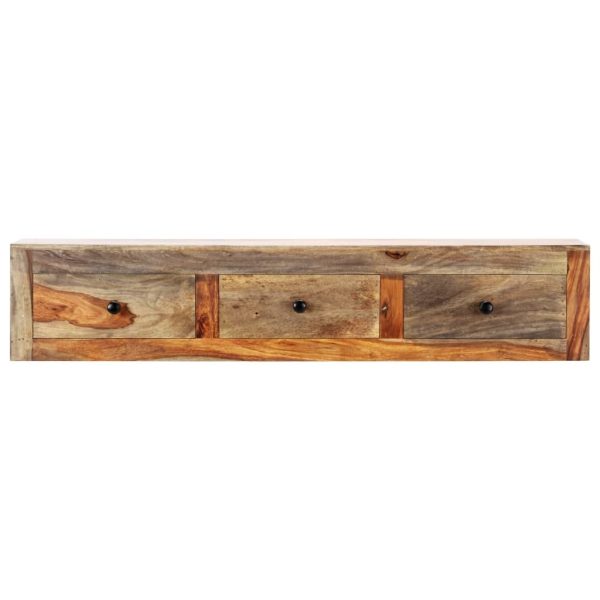 Wall Console Table 100x25x20 cm Solid Sheesham Wood