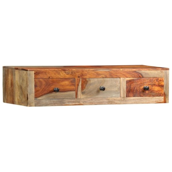 Wall Console Table 100x25x20 cm Solid Sheesham Wood