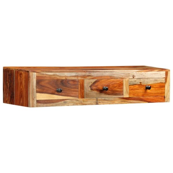 Wall Console Table 100x25x20 cm Solid Sheesham Wood