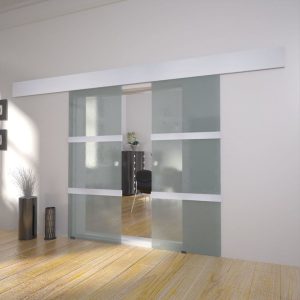 Double Sliding Door Glass