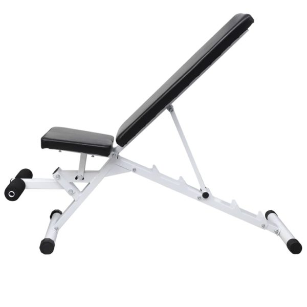 Workout Bench with Barbell and Dumbbell Set 60.5 kg