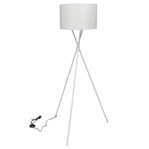 Floor Lamp with Stand White 139 cm