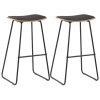 3 Piece Bar Set Steel Black