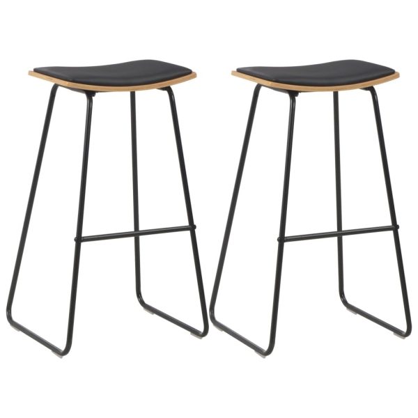 3 Piece Bar Set Steel Black