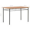 Dining Table Brown 120x70x75 cm MDF