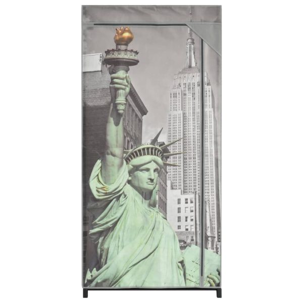 Wardrobe New York 75x45x160 cm Fabric