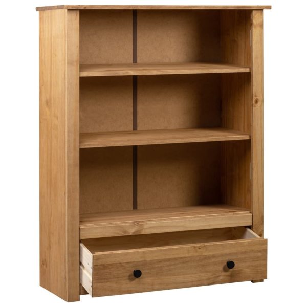 Bookcase 80x35x110 cm Solid Pine Wood Panama Range