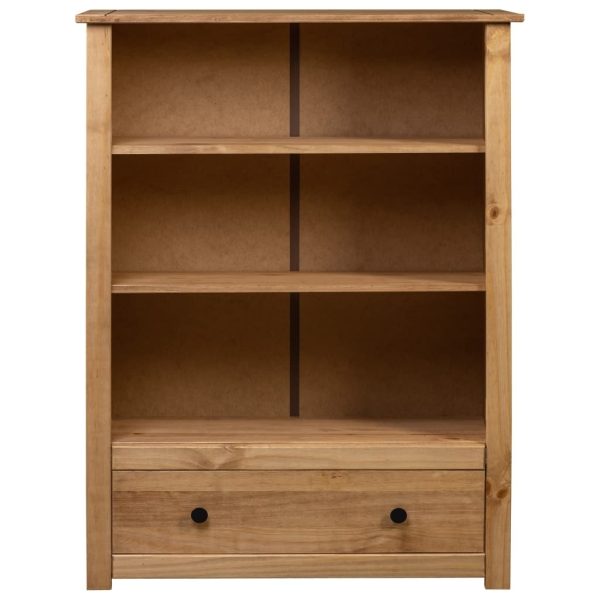 Bookcase 80x35x110 cm Solid Pine Wood Panama Range