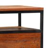 Eastham Bedside Cabinet 40x30x50 cm Solid Reclaimed Wood and Steel