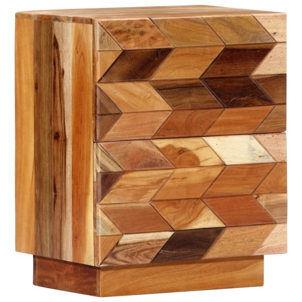 Rosslyn Bedside Cabinet 40x30x50 cm Solid Reclaimed Wood