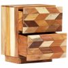 Rosslyn Bedside Cabinet 40x30x50 cm Solid Reclaimed Wood