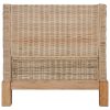 Armchair with Cushions Natural Rattan