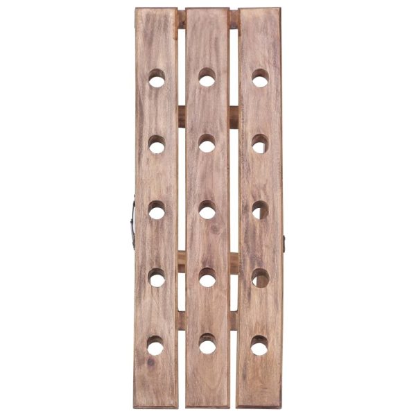 Wine Rack for 15 Bottles 26x50x70 cm Solid Reclaimed Wood