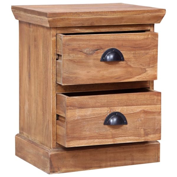 Seaham Bedside Cabinet 40x30x50 cm Solid Teak