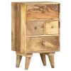 Renmark Bedside Cabinet 36x30x60 cm Solid Mango Wood