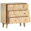 Drawer Cabinet 75x35x75 cm Solid Mango Wood