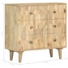 Drawer Cabinet 75x35x75 cm Solid Mango Wood