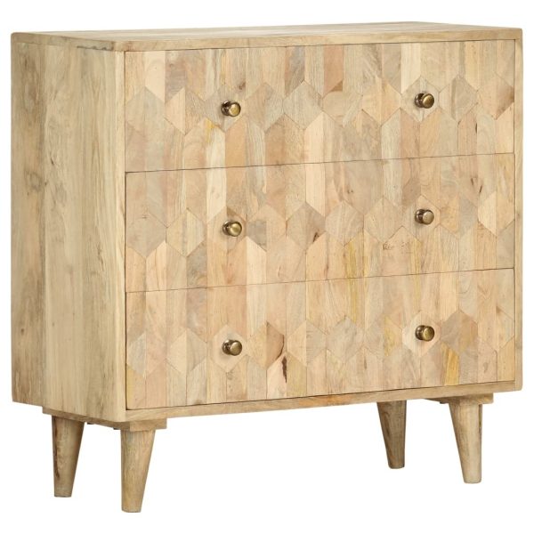 Drawer Cabinet 75x35x75 cm Solid Mango Wood