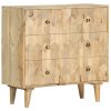 Drawer Cabinet 75x35x75 cm Solid Mango Wood