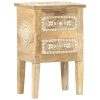 Ridgecrest Hand Painted Bedside Cabinet 40x30x60 cm Solid Mango Wood