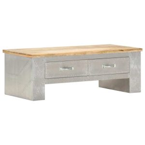 Aviator Coffee Table 100x50x36 cm Solid Mango Wood