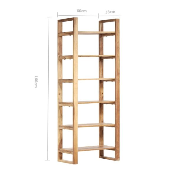 Bookshelf 60x38x160 cm Solid Sheesham Wood