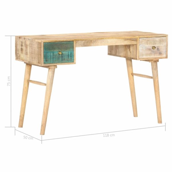 Desk 118x50x75 cm Solid Mango Wood