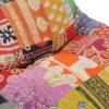 Bean Bag Sofa Multicolour Fabric Patchwork